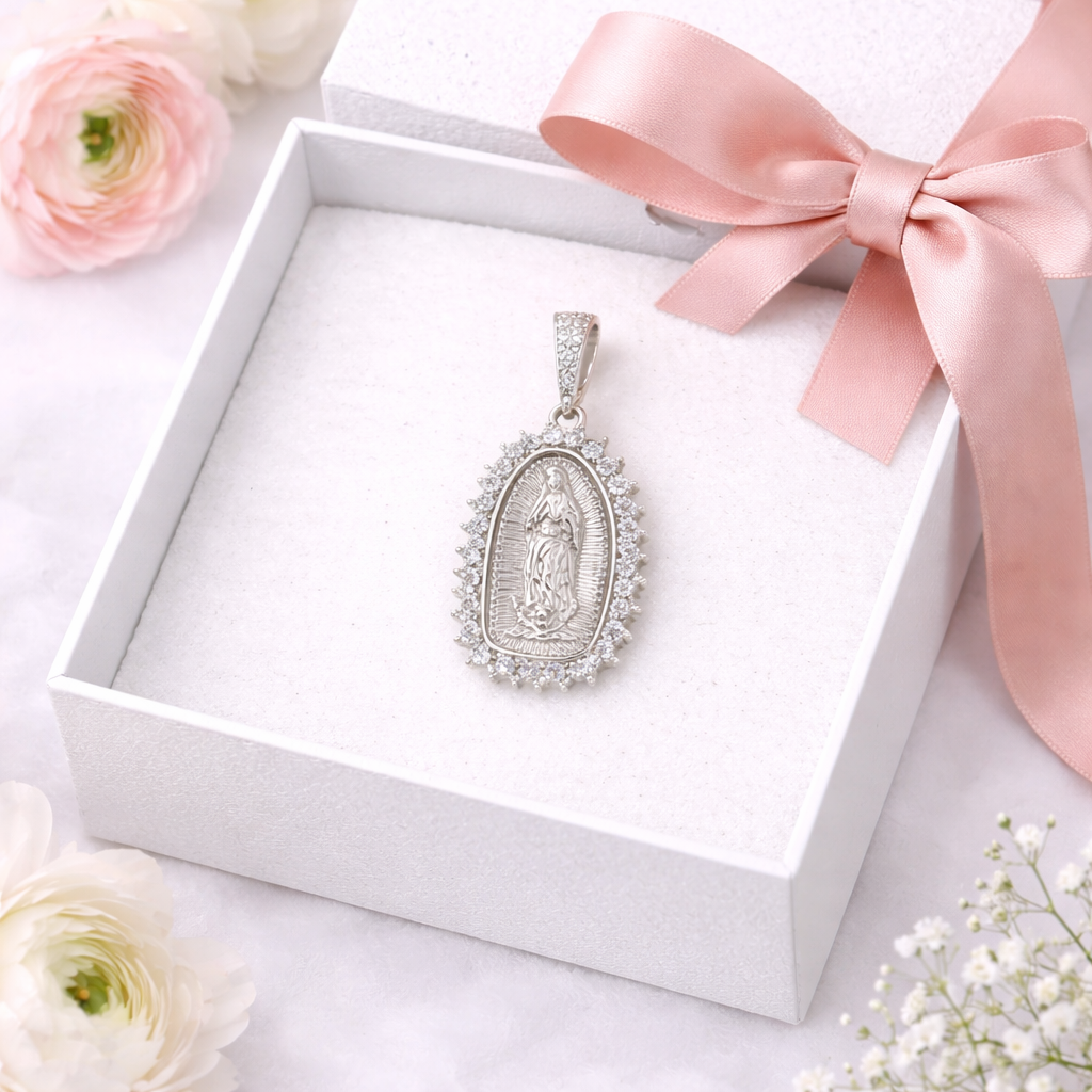 Our Lady of Guadalupe Pendant Sterling Silver 925