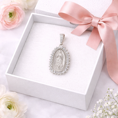 Our Lady of Guadalupe Pendant Sterling Silver 925