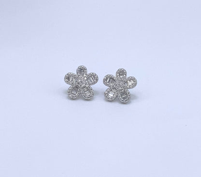 Olivia Stud Earring Sterling With Zc Silver 925