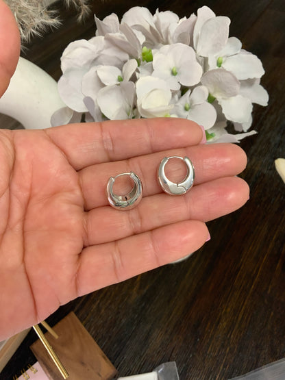 Alba Hoops Earrings Sterling Silver 925