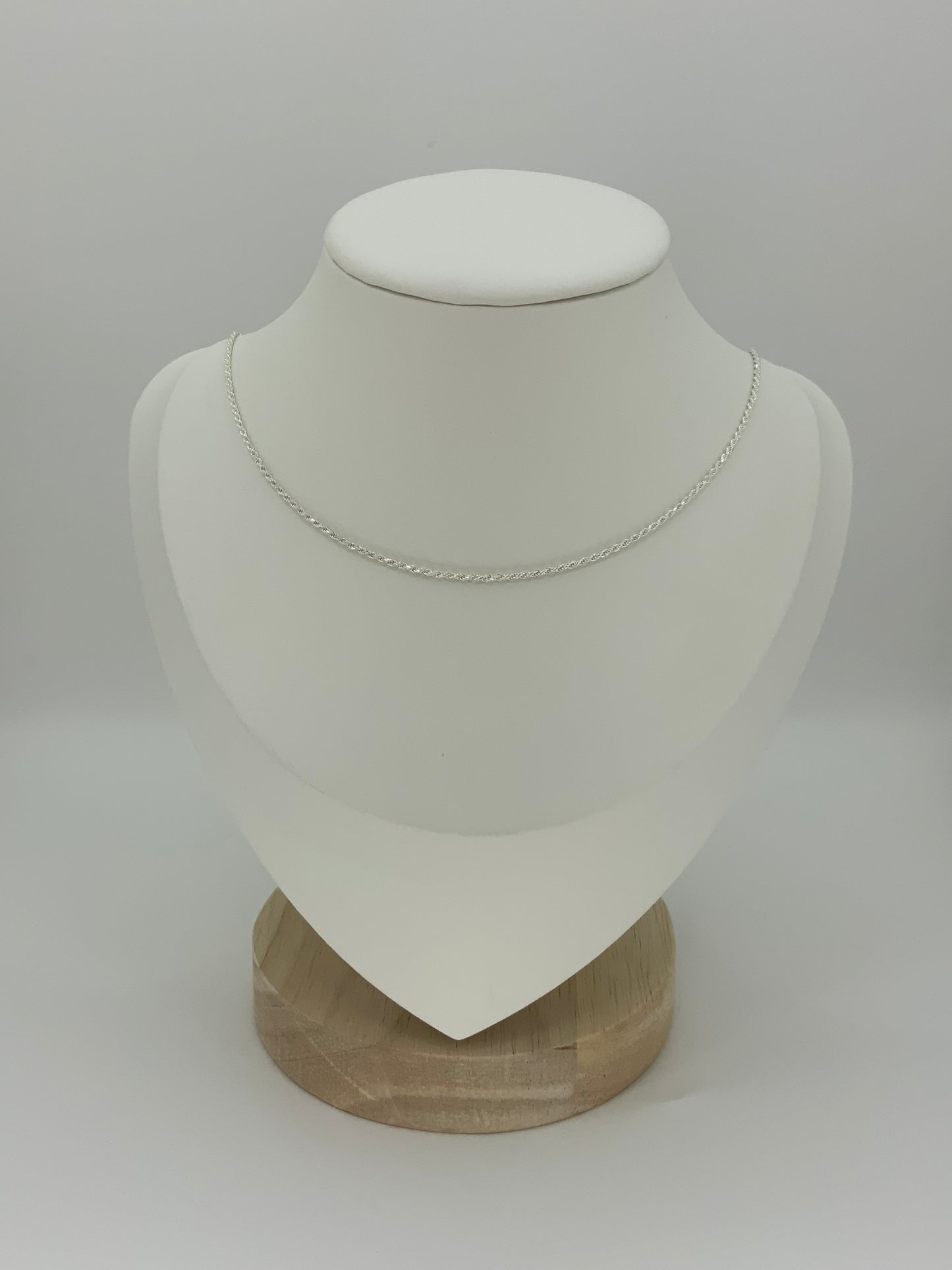 Twisted Diamond  Cut Chain Necklace - Sterling Silver 925