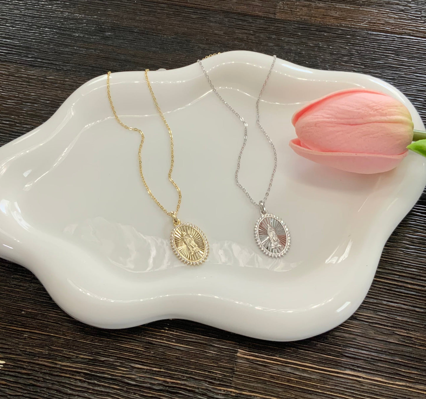 Virgin Guadalupe Necklace Sterling Silver 925