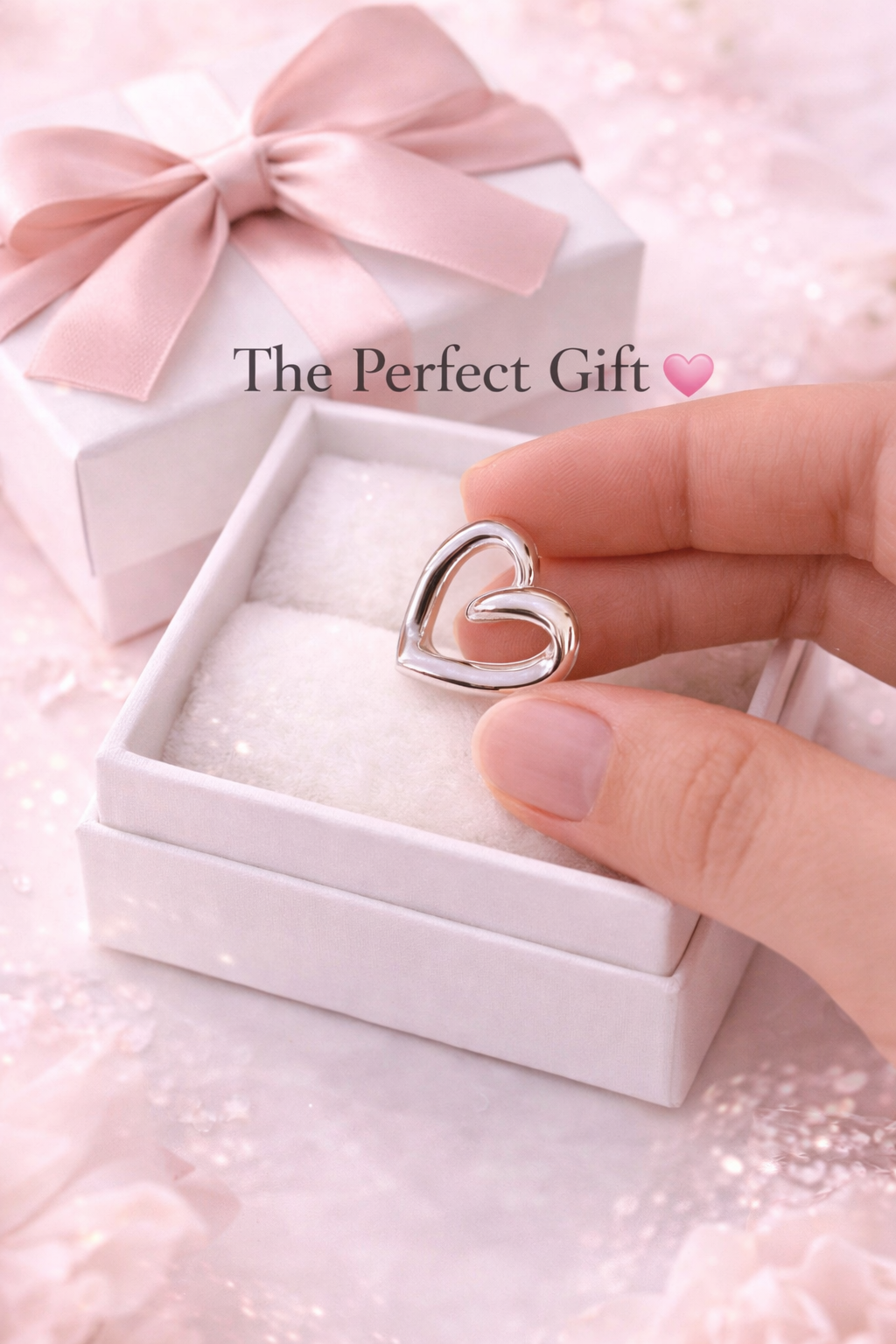 Organically Shaped Heart Pendant Sterling Silver 925