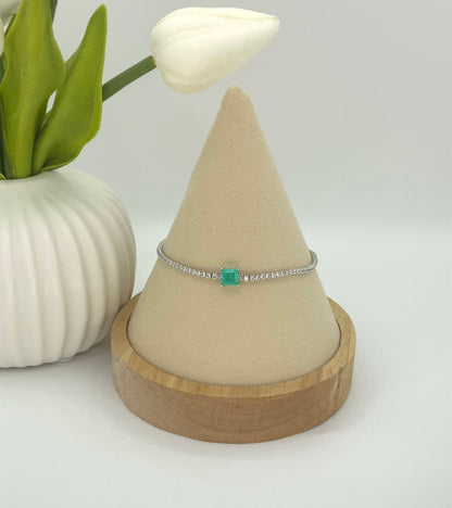 Tennis Paraiba Bracelet Sterling Silver 925