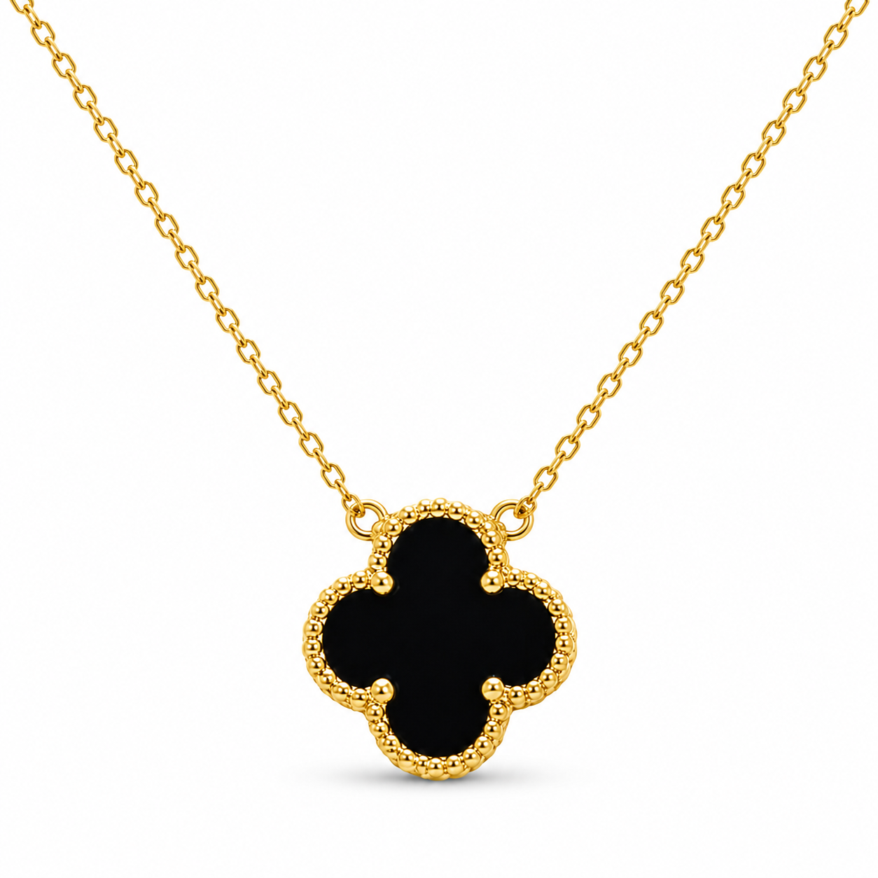 Trebol Necklace Sterling Silver 925- 14mm