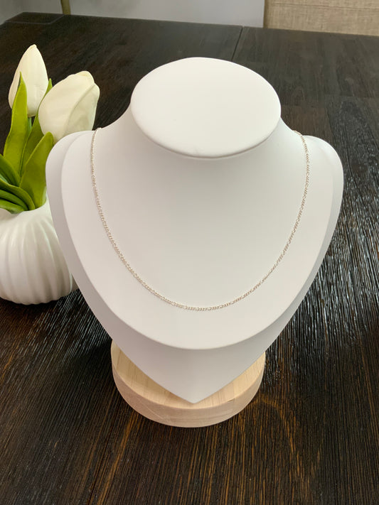 Figaro Chain Necklace Sterling Silver 925