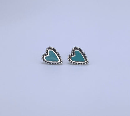 Heart Stud Earring Sterling Silver 925