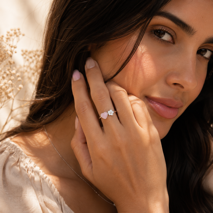 Forever Bloom Ring 925 Sterling Silver -Adjustable