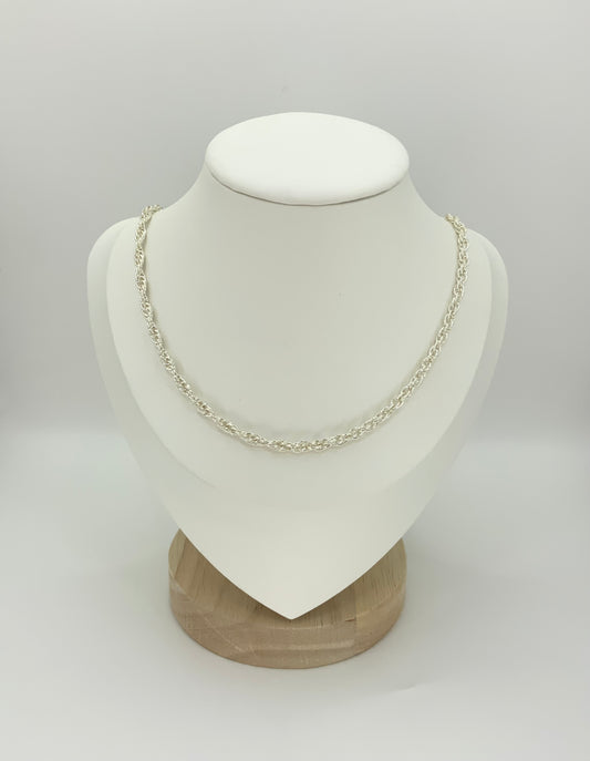 Torzal Sterling Silver 925 20” and 22” Chain Twist