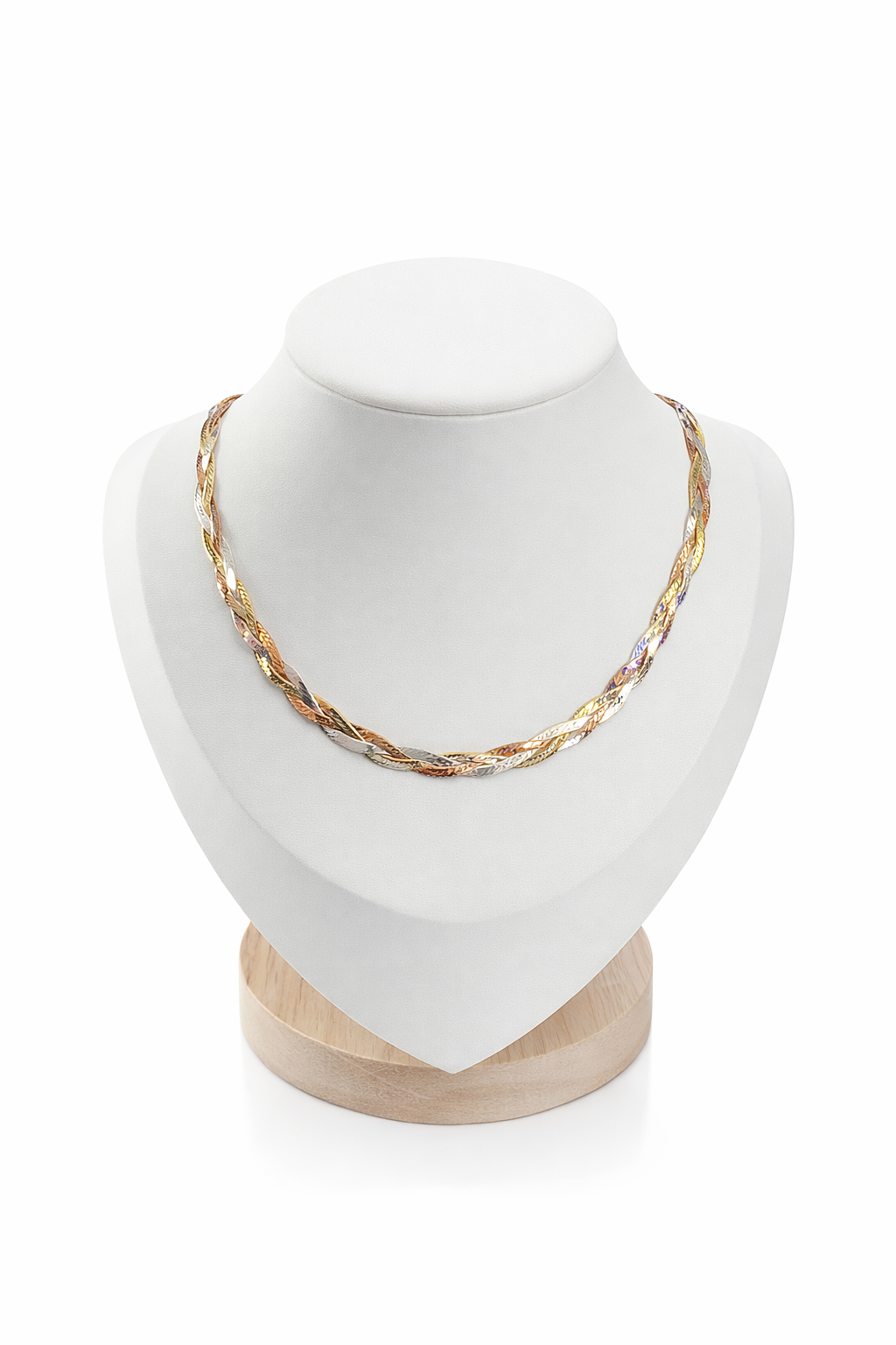 Triple Glow  Necklace -Sterling Silver 925