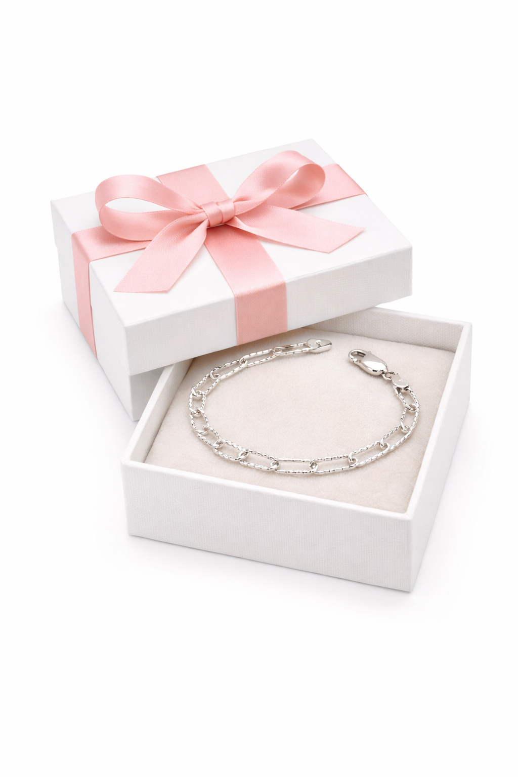 Diamond-Cut Paperclip Bracelet | 925 Sterling Silver 5mm