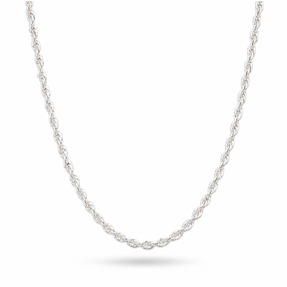 Torzal Sterling Silver 925 20” and 22” Chain Twist -3.5mm