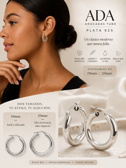 Ada Hoops Earrings Tube