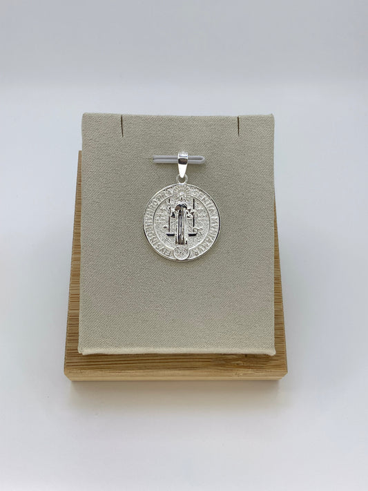 Saint Benedict Pendant Sterling Silver 925