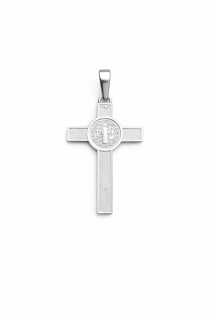 Crucifix Pendant Sterling Silver 925 - 1.3”