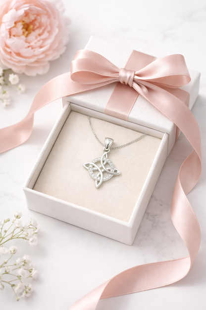 Witch's knot Pendant Sterling Silver 925-1.25”
