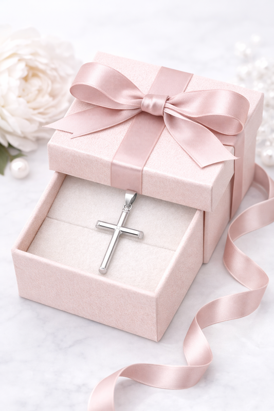 Cross Pendant Sterling Silver 925-1.6”