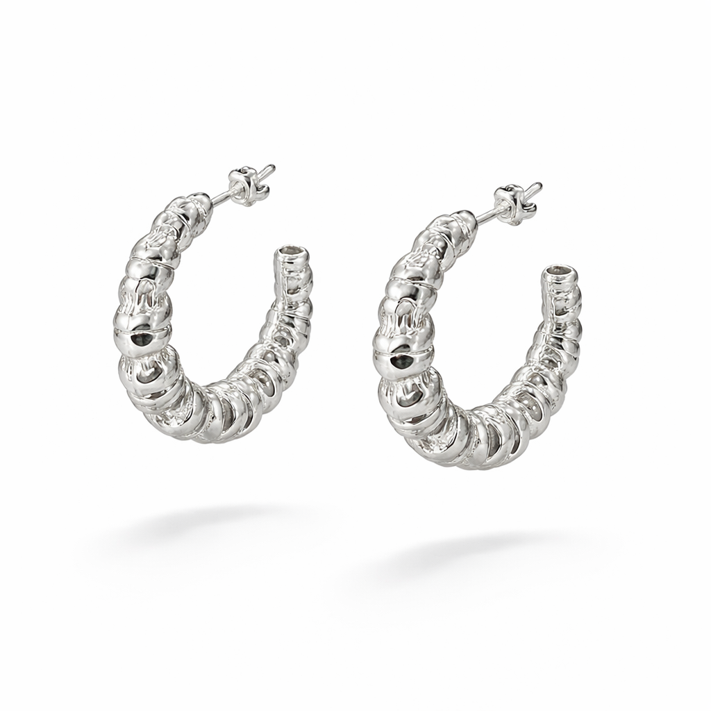 Valentina Hoops Earring Sterling Silver 925