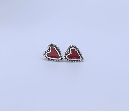 Heart Stud Earring Sterling Silver 925