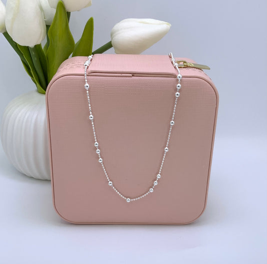 Viviana l Chain Necklace Sterling Silver 925. 18”