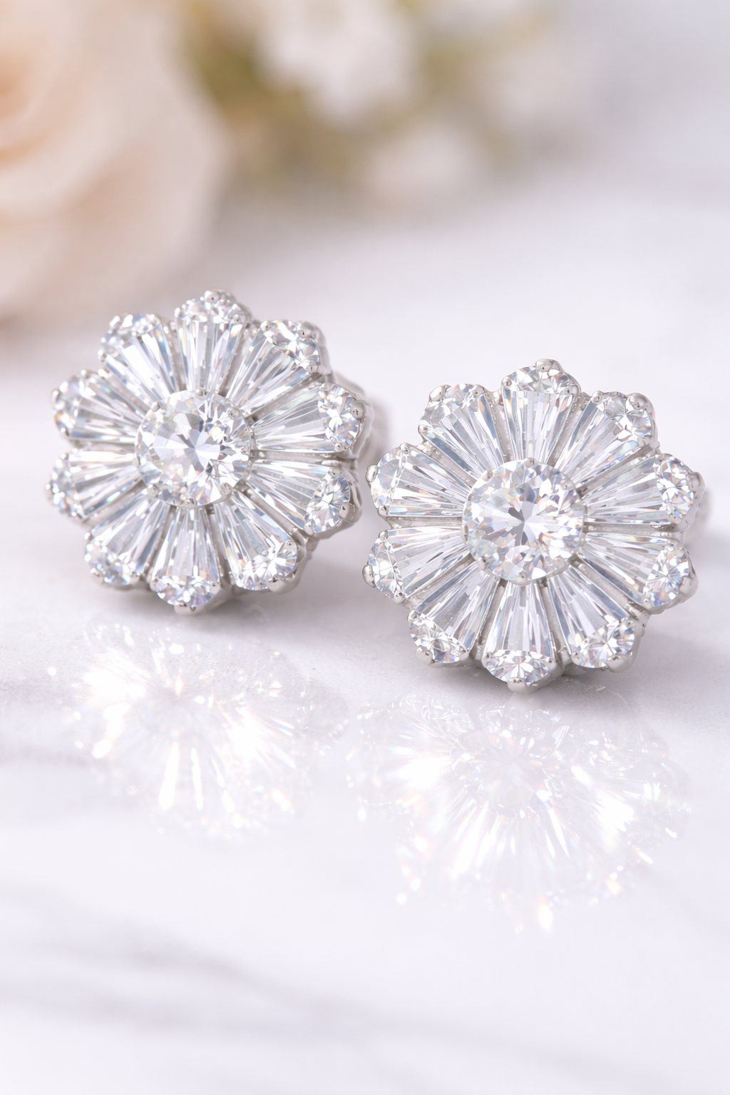 Margarita Stud Earrings Sterling Silver 925