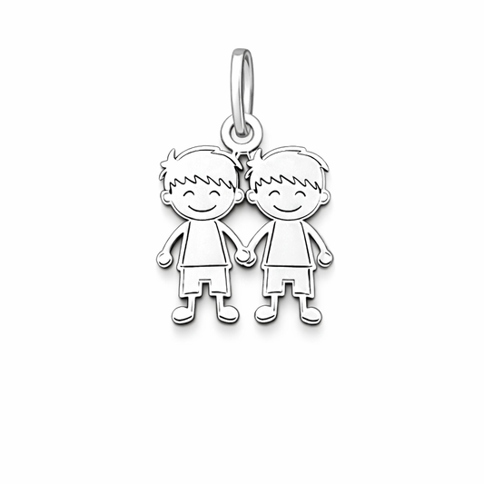 Kids Pendant Sterling Silver 925- 0.8”
