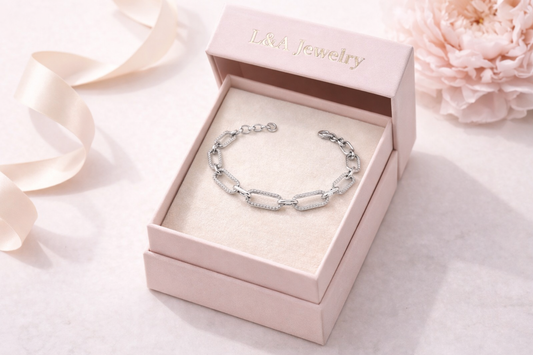 Milano Link Bracelet - Sterling Silver 925 -8mm