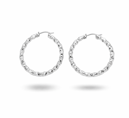 Galia Hoop Earrings  - Sterling Silver 925