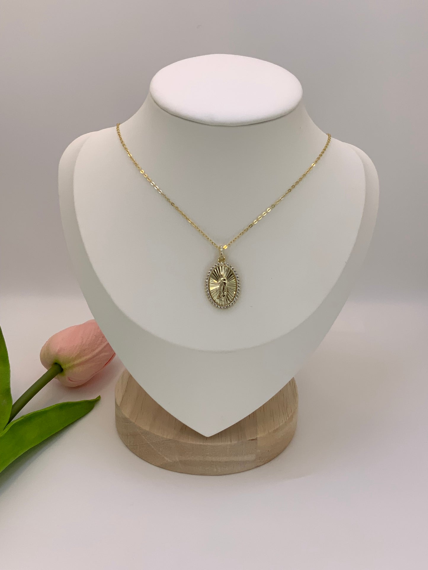 Virgin Guadalupe Necklace Sterling Silver 925