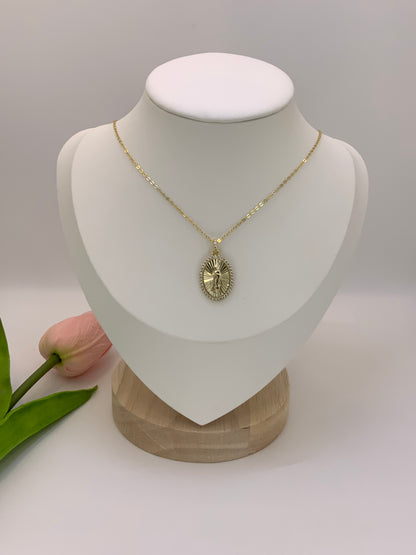 Virgin Guadalupe Necklace Sterling Silver 925