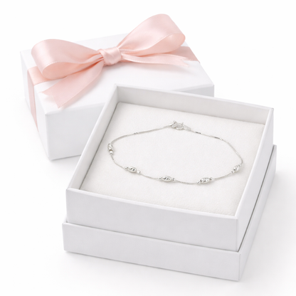 Glow Dots Bracelet Sterling Silver 925 7 inch