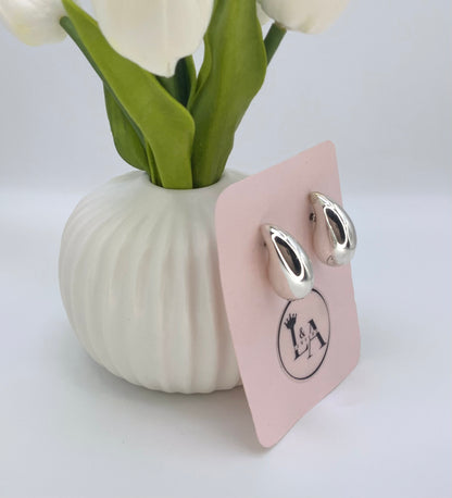 Brenda ll Large Stud Earrings Sterling Silver 925