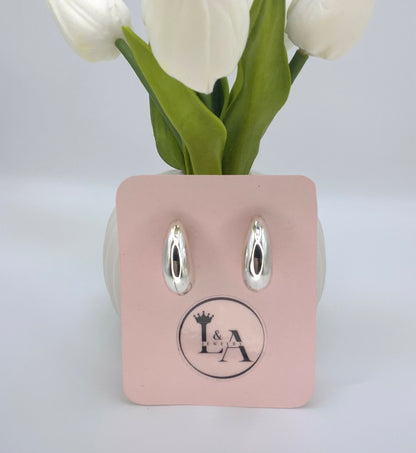 Brenda ll Large Stud Earrings Sterling Silver 925