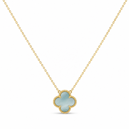 Trebol Necklace Sterling Silver 925- 14mm