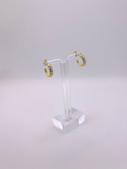 Roma  Hoops Earrings Sterling Silver 925