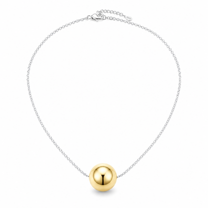 Gold Balli  Necklace 925 Sterling Silver-16mm