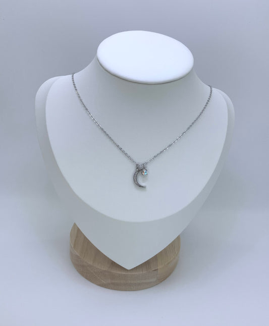 Moon Necklace with Zc