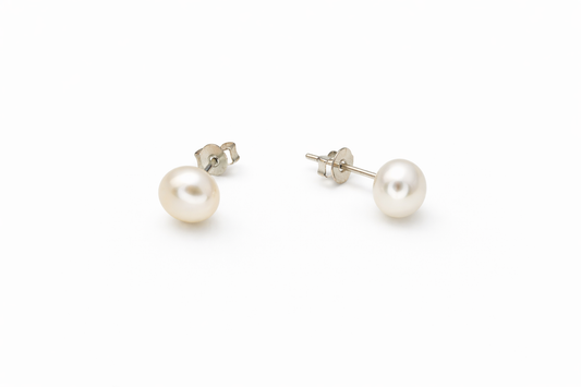 Perla Stud Earring Sterling Silver 925