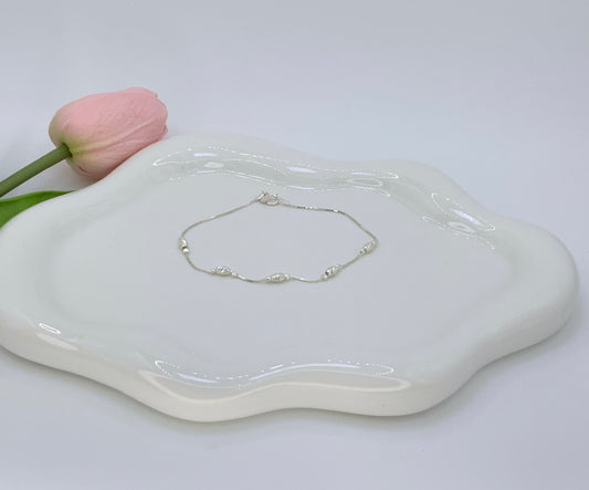 Glow Dots Bracelet Sterling Silver 925 7 inch