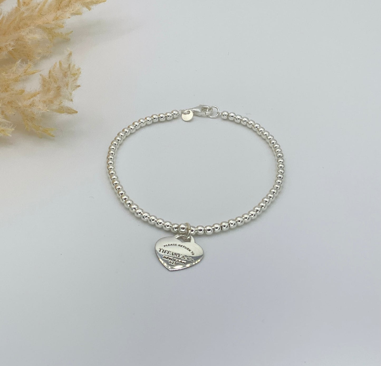 Tiffany Beaded Bracelet with Heart