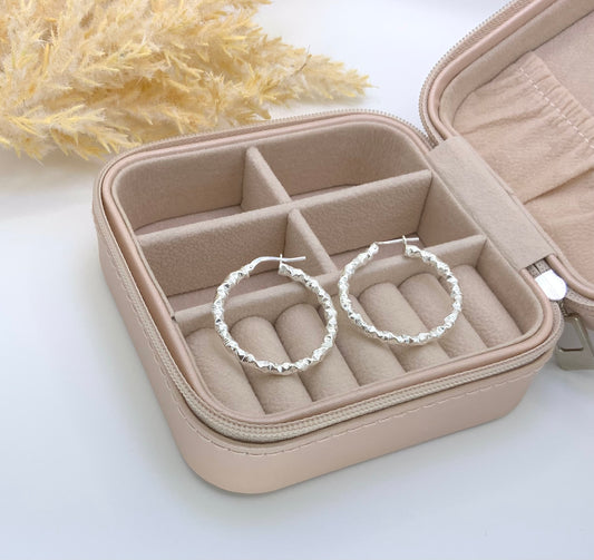 Galia Earrings Hoop - Sterling Silver 925