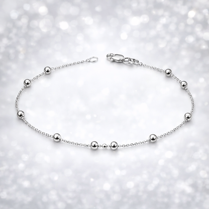 Luna Beaded Bracelet  925 Sterling silver