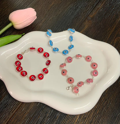 Evil Eye Bracelets Sterling Silver 925