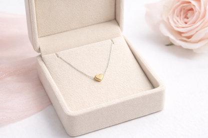 Mini Sweetheart  Gold Necklace - Sterling Silver 925