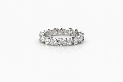 Fanny Hearts Ring 925 Sterling Silver
