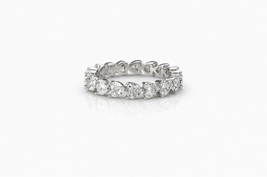Fanny Hearts Ring 925 Sterling Silver