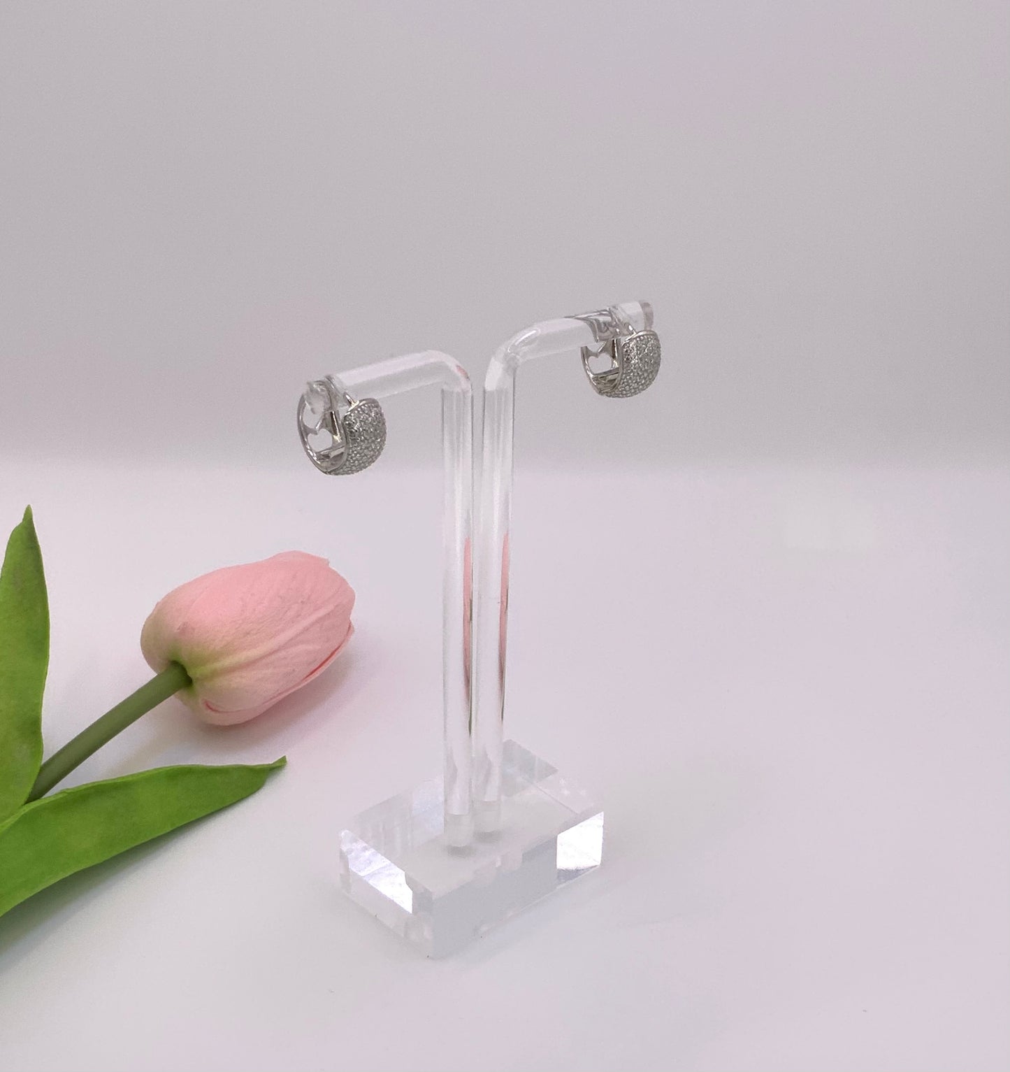 Glow Hoops Earrings Sterling Silver 925