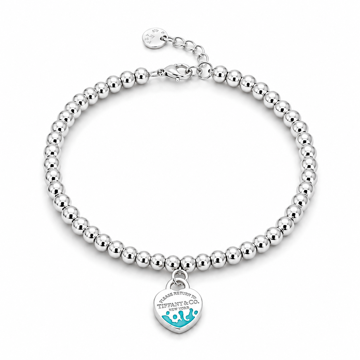 Fanny Beaded Bracelet Sterling Silver 925 up to 8”