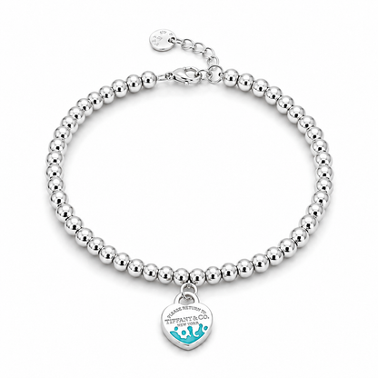 Fanny Beaded Bracelet Sterling Silver 925 up to 8”