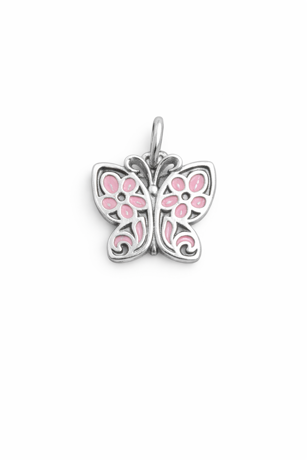 Butterfly Pendant Sterling Silver 925 Available in color pink - blue